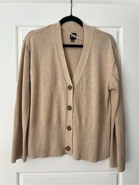 GAP Beige/Tan Button-Up Cardigan Sweater